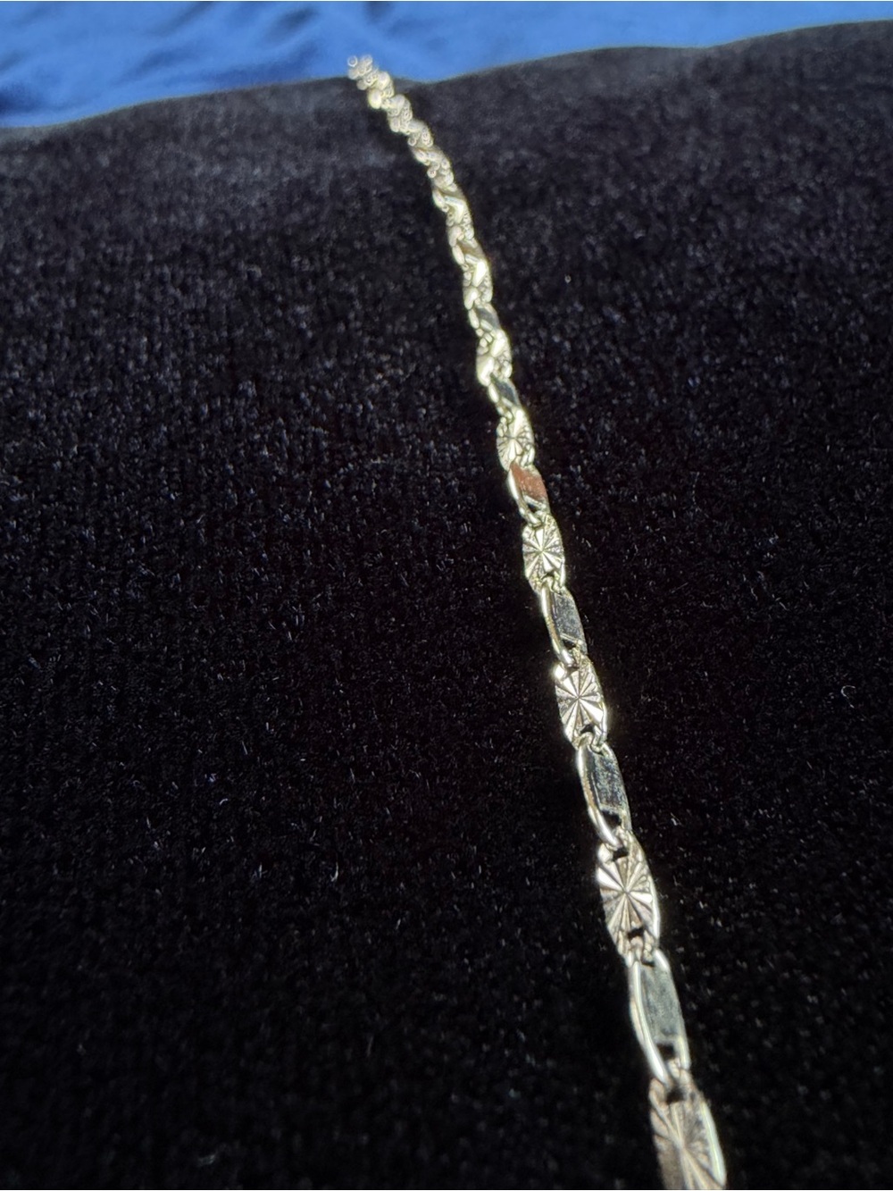20” 5mm 925 Sterling Silver Starburst Mariner Link Necklace